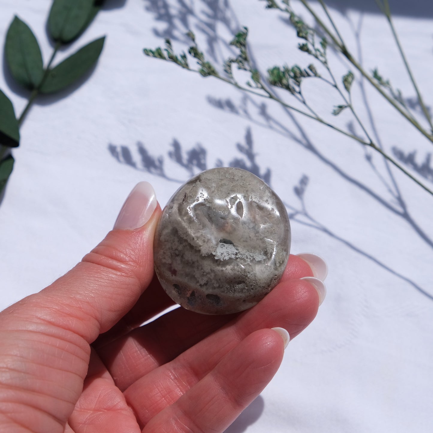 Garden Quartz Palmstone/ Shaman Stones