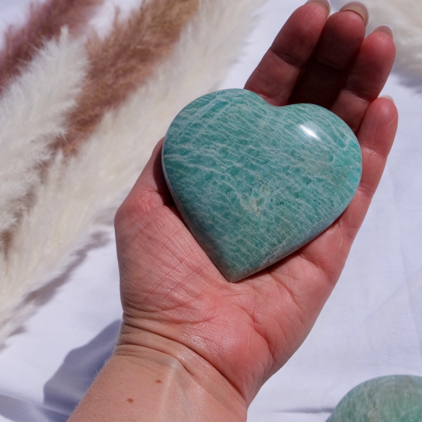 Amazonite Hearts