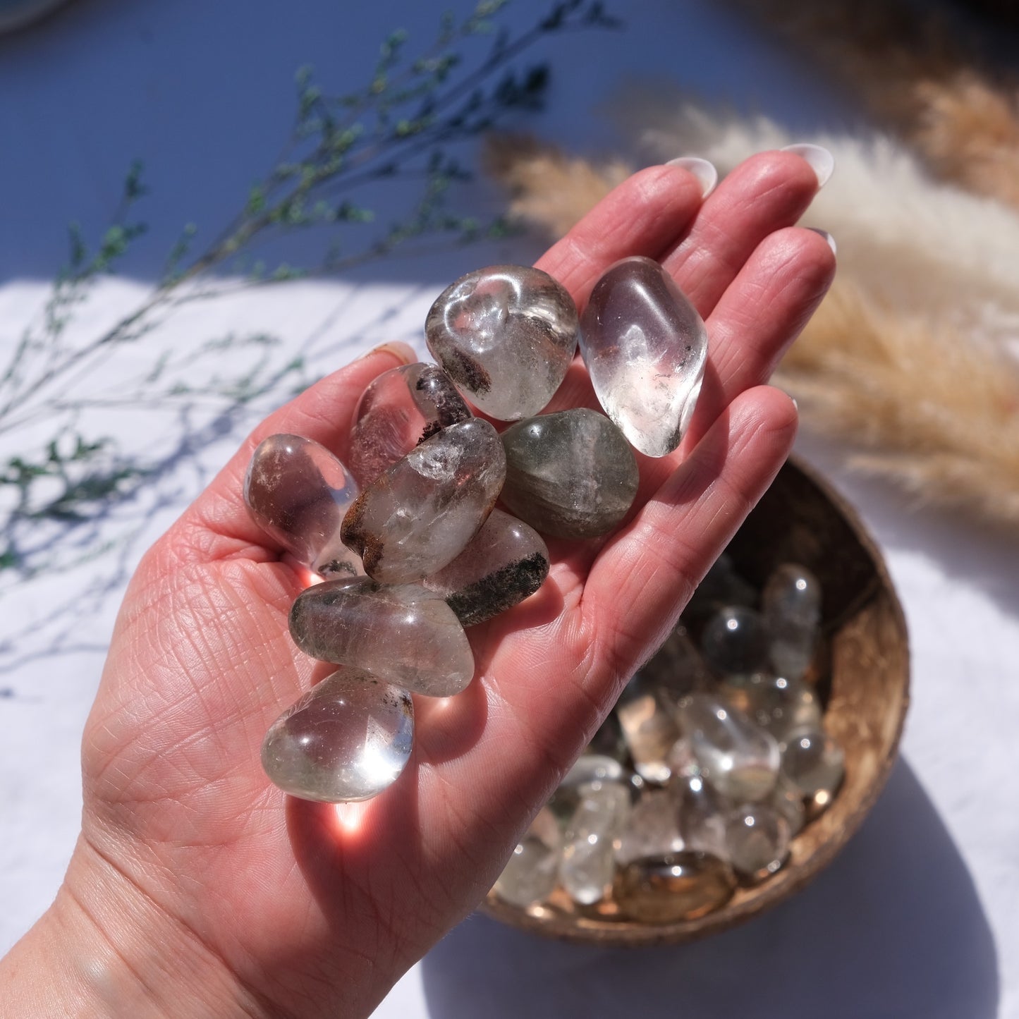 garden quartz tumbled stones