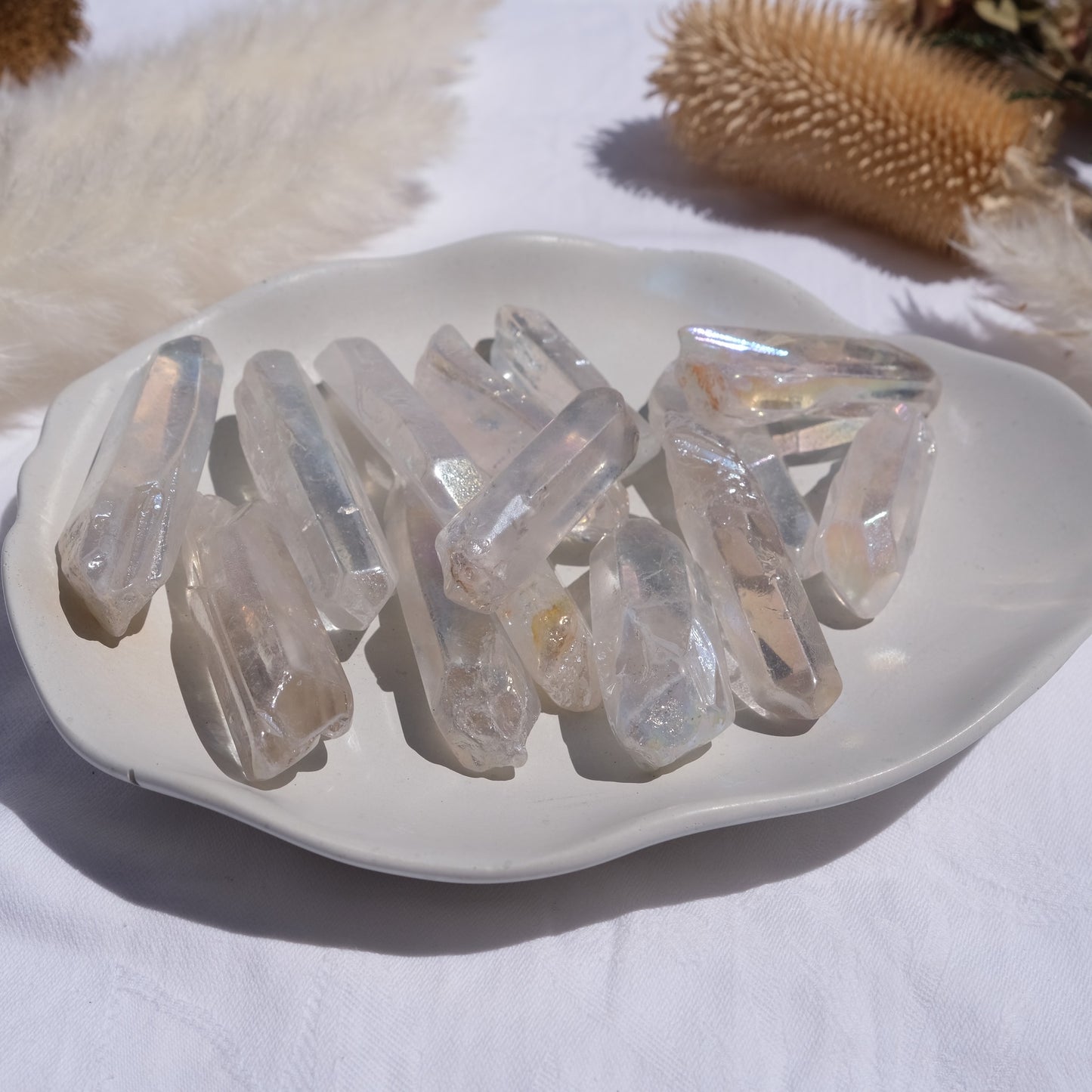 Angel Aura Quartz Tumbled Points