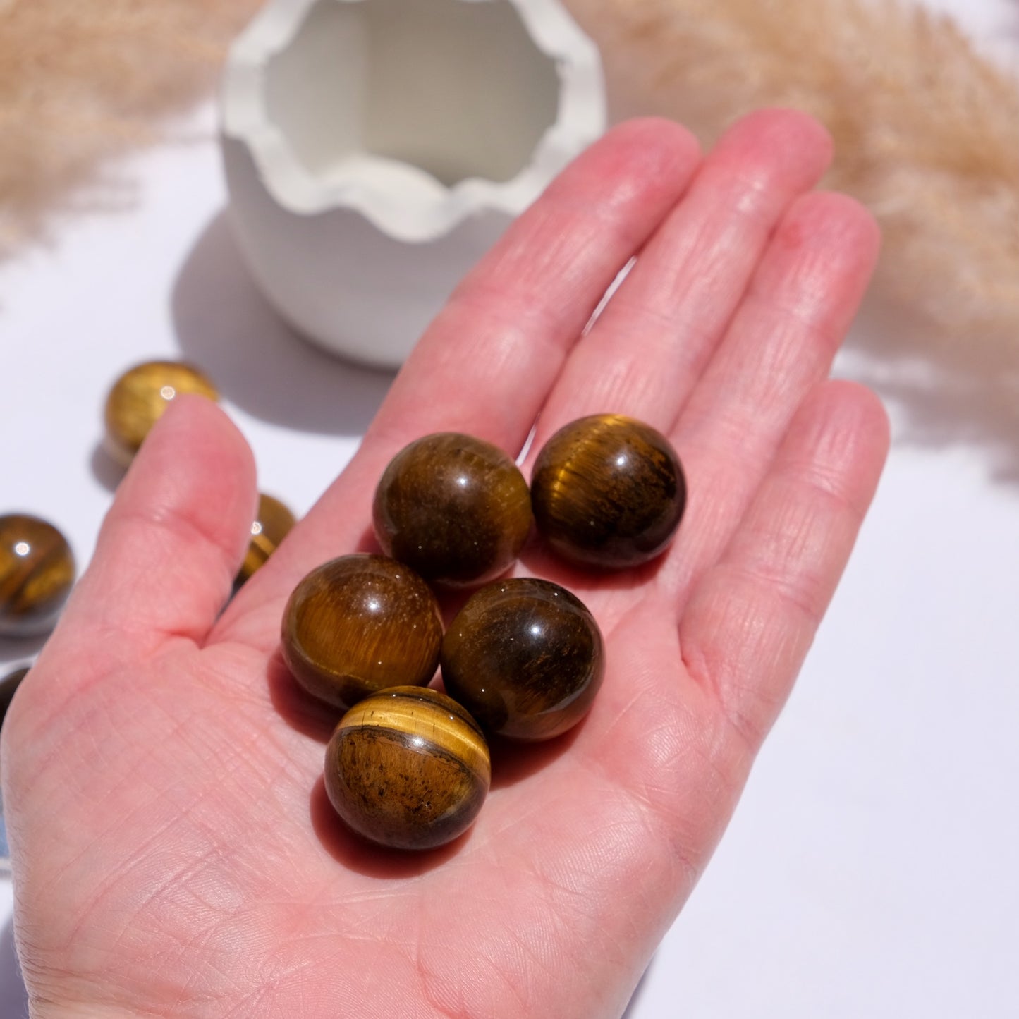 Tigers Eye Mini Spheres