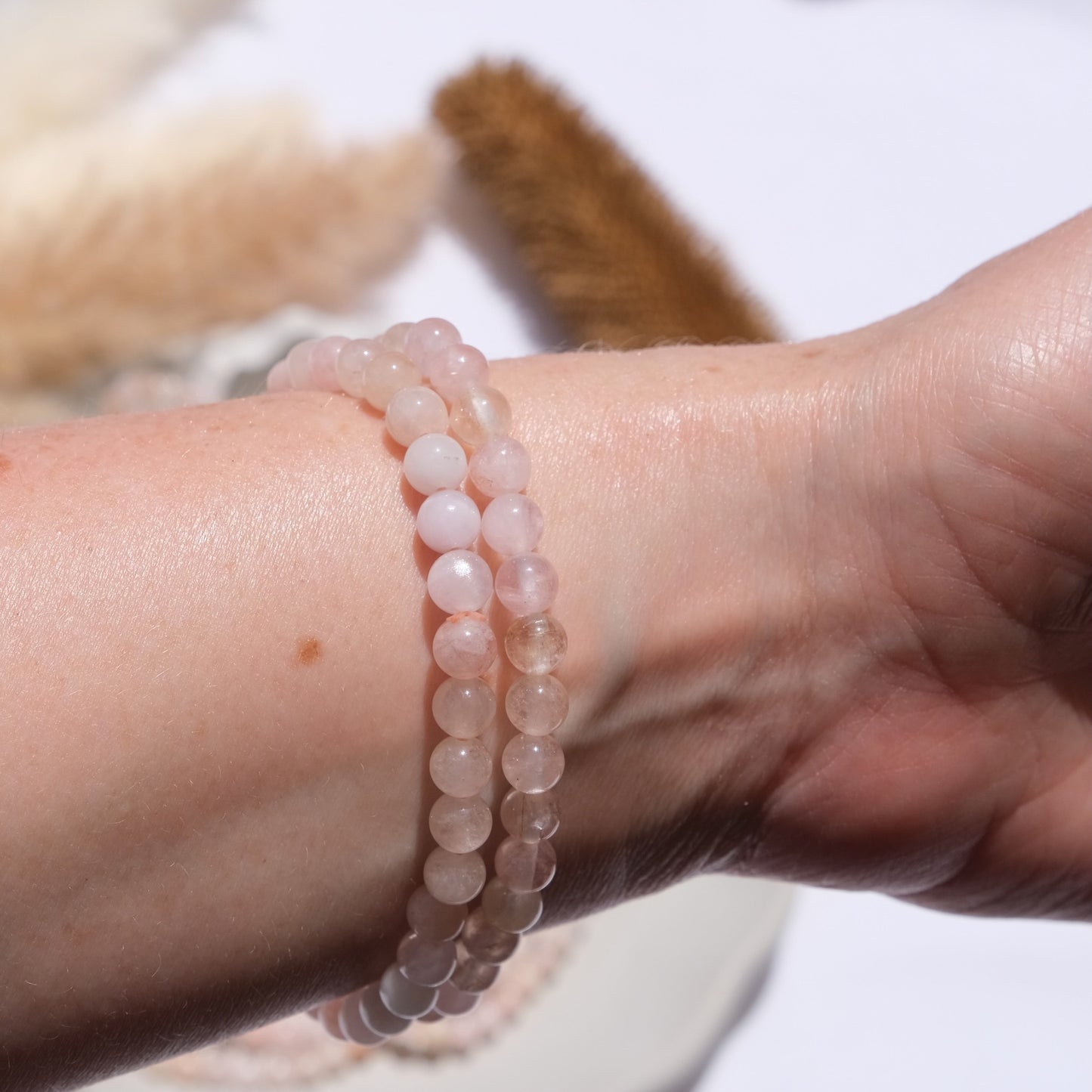 Morganite Bracelet 6mm