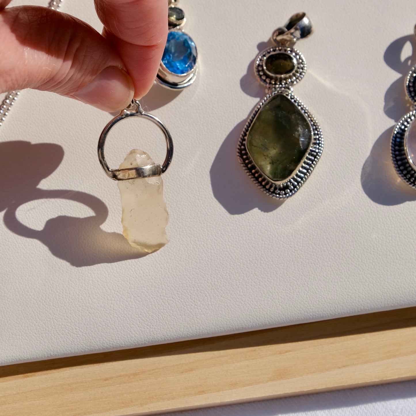 Libyan desert glass pendant