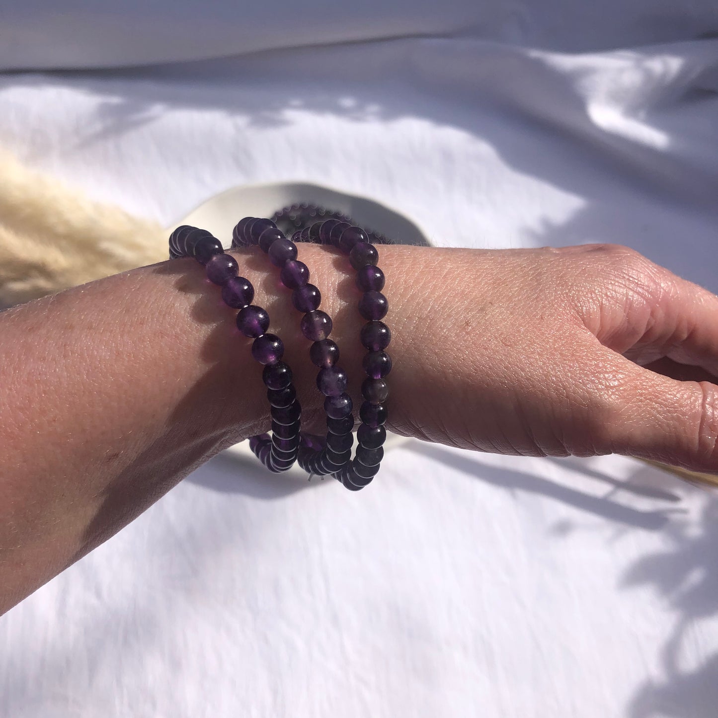 Amethyst Bracelet 6mm