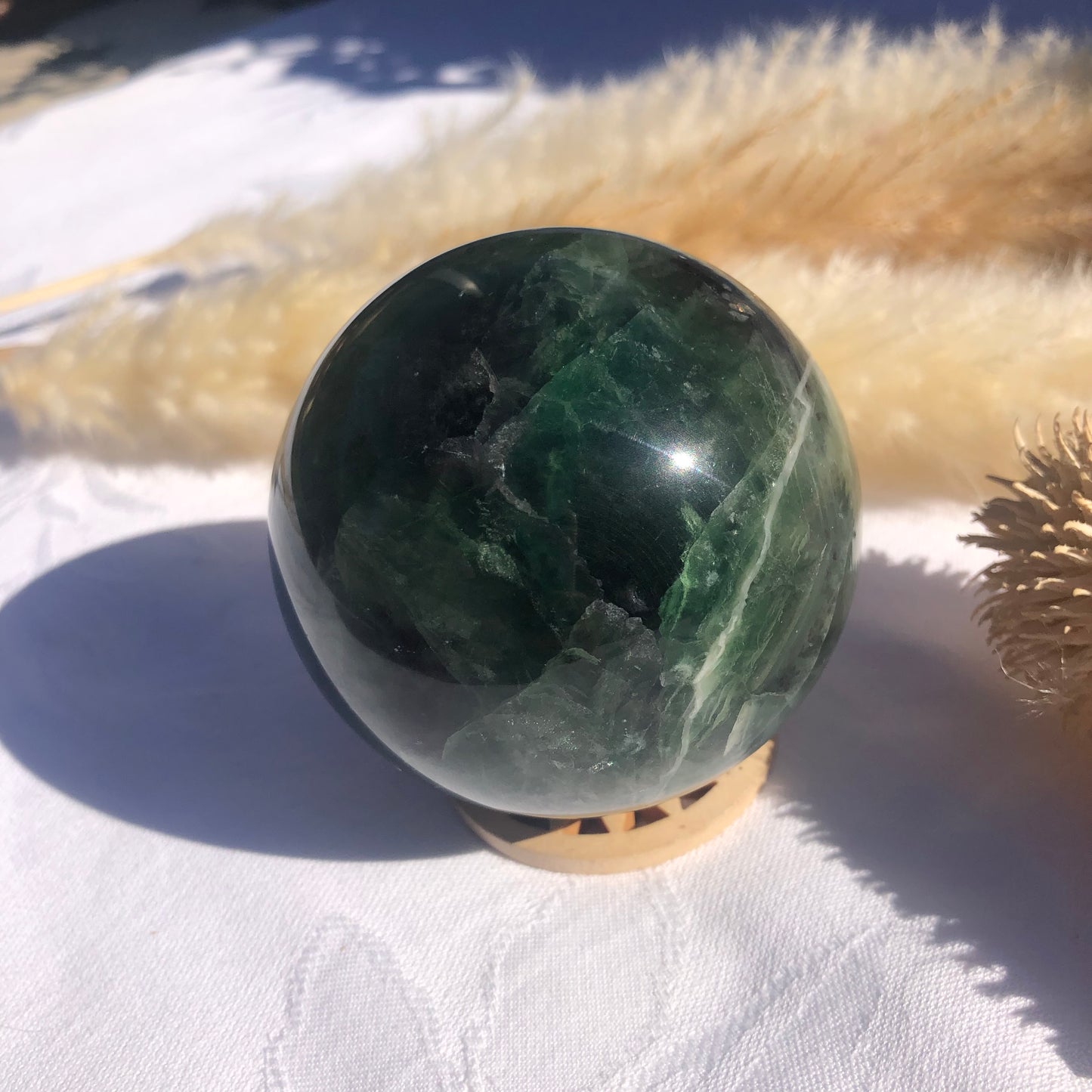 Rainbow Fluorite Sphere