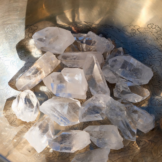 Clear Quartz Raw Points. AAA Grade.