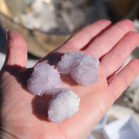 small spirit quartz clusters