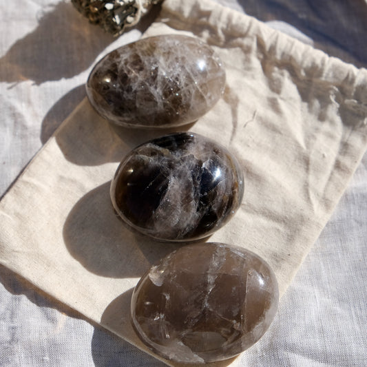 Smoky Quartz Palm Stones