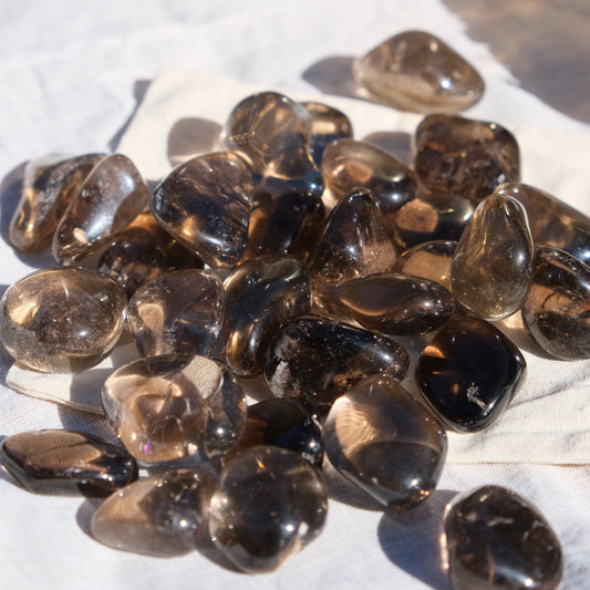 Smoky Quartz Tumbles AA Grade