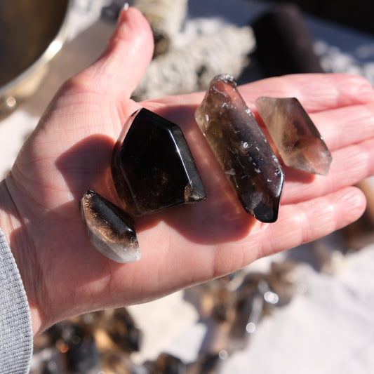 Smoky Quartz Polished Points Bundle