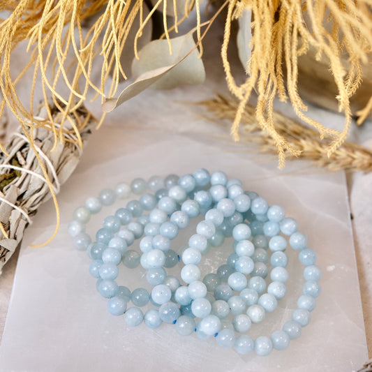 aquamarine bead bracelets