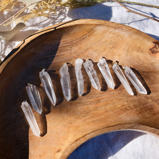 Lemurian Quartz Pendants