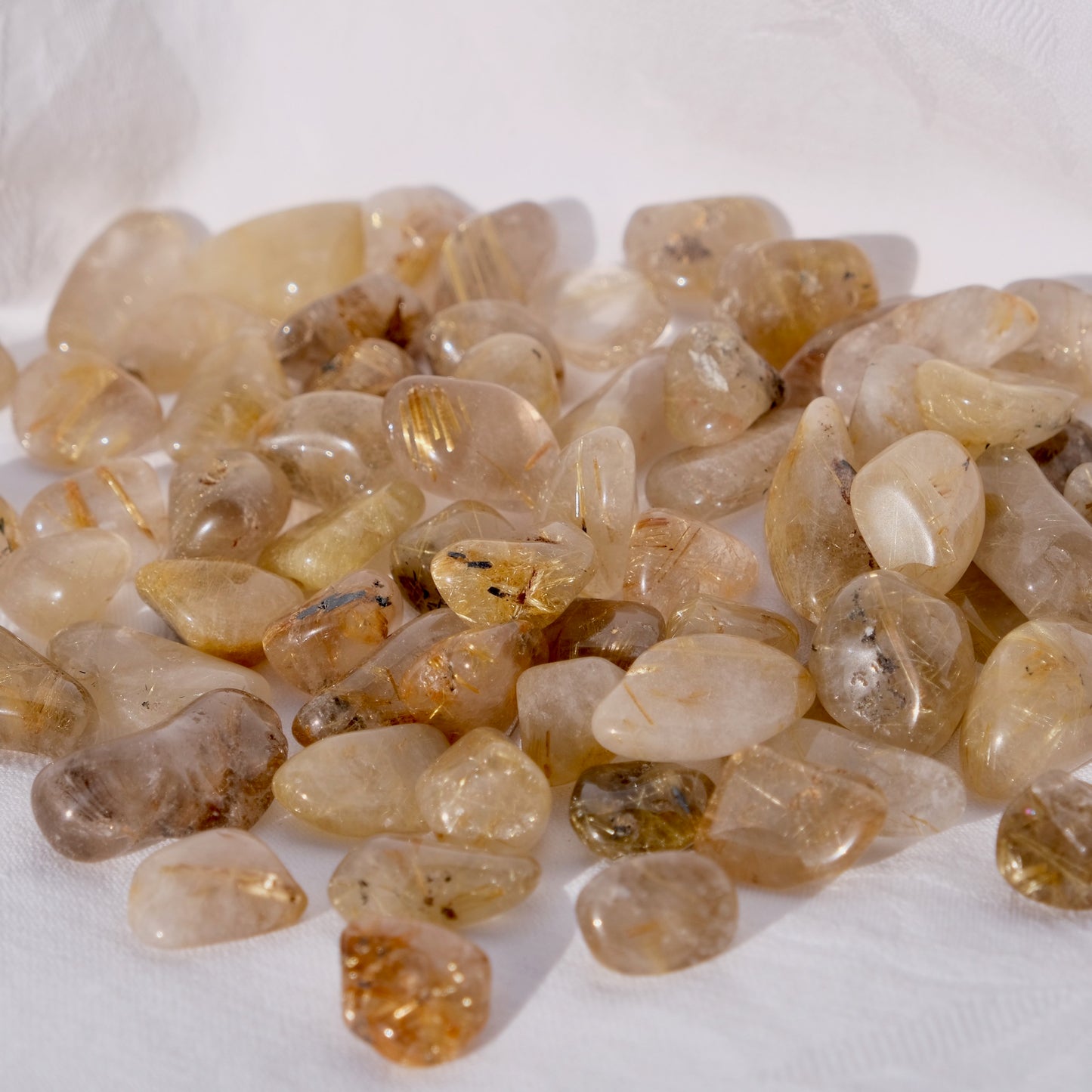 golden rutile tumbles