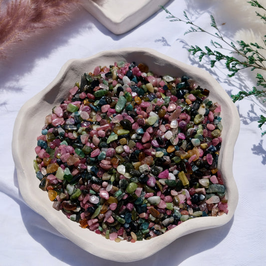 Rainbow Tourmaline Chips 125g