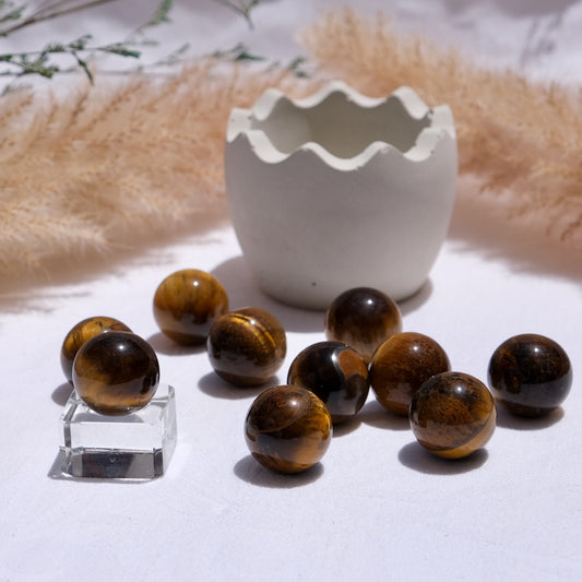 Tigers Eye Mini Spheres