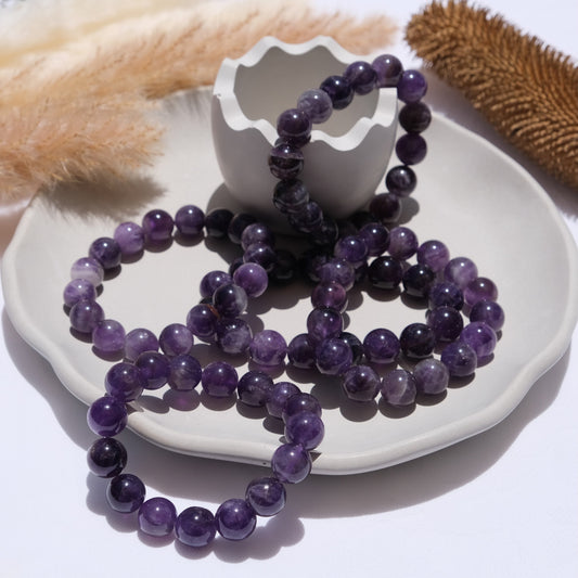 Amethyst 12mm beaded bracelets