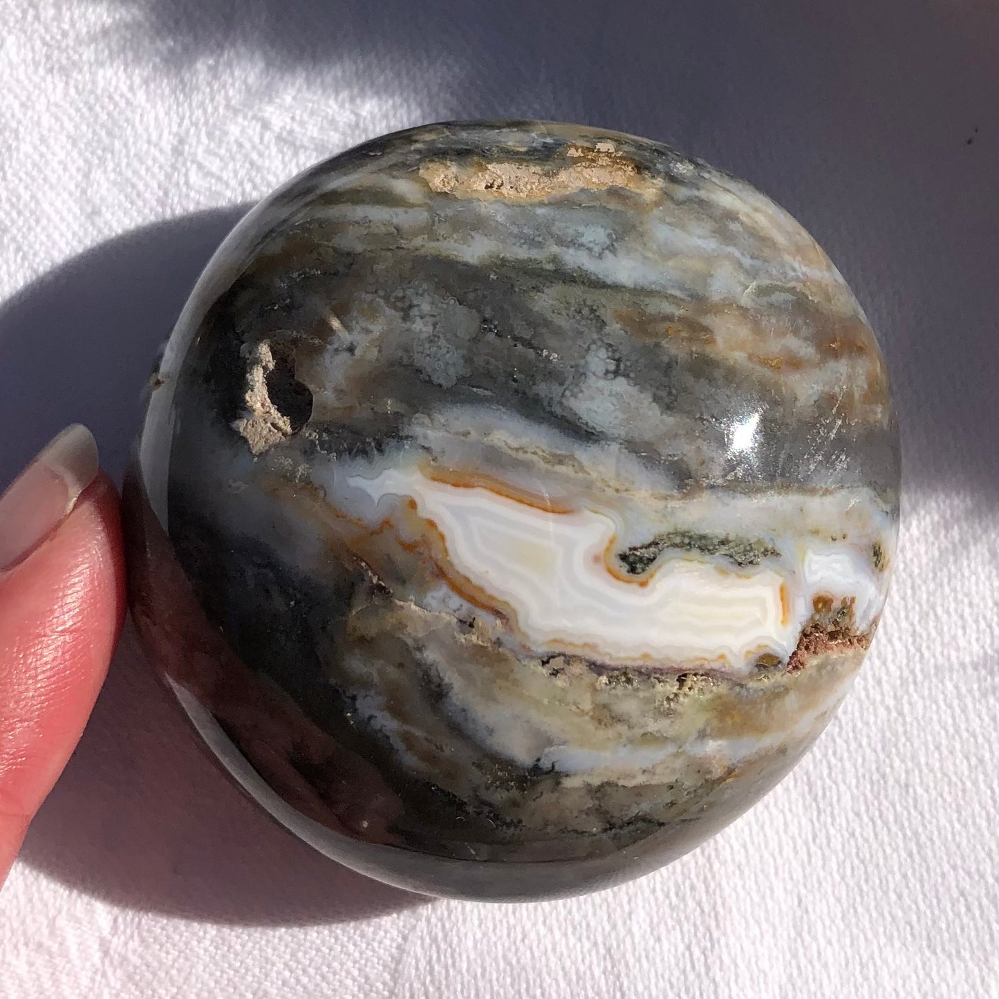 Ocean Jasper Palm Stone